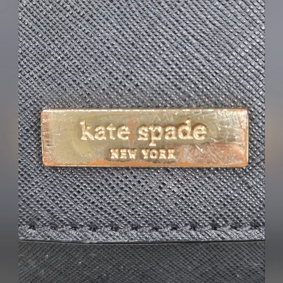 Kate Spade New York Black Shoulder Bag with Gold Chain – - Picture 5 of 15
